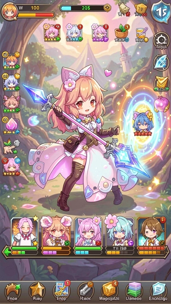 Karakter yang beragam dan unik untuk dipilih.