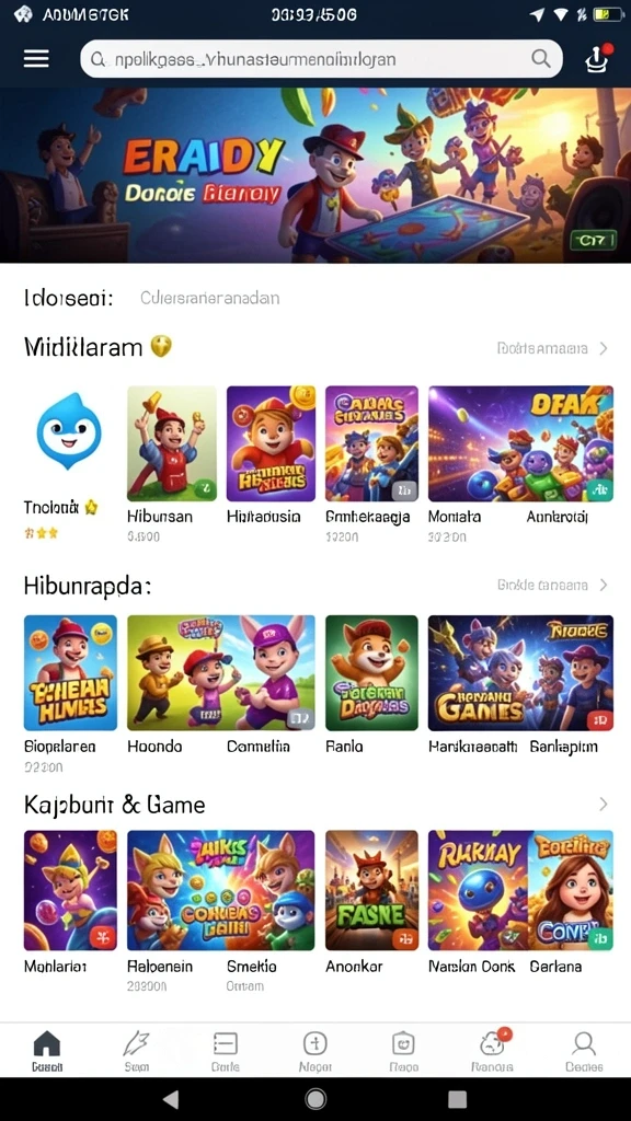Lingkungan indah yang penuh warna dan detail.