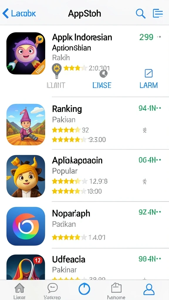 Tampilan menu utama yang menarik dan mudah dinavigasi.