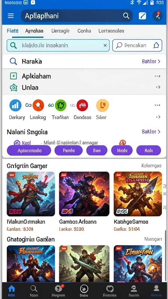 Tangkapan layar kedua menunjukkan level dengan grafis menawan.