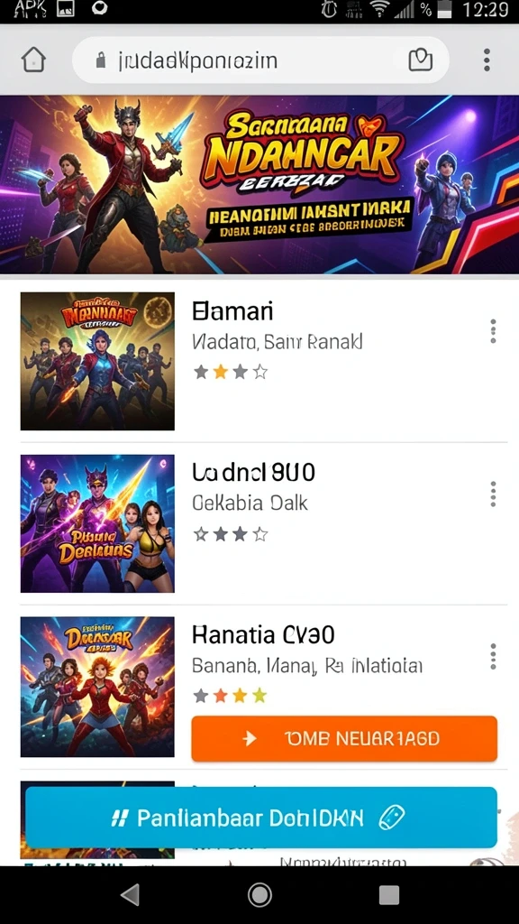 Tampilan grafis yang menarik dan warna-warna cerah.