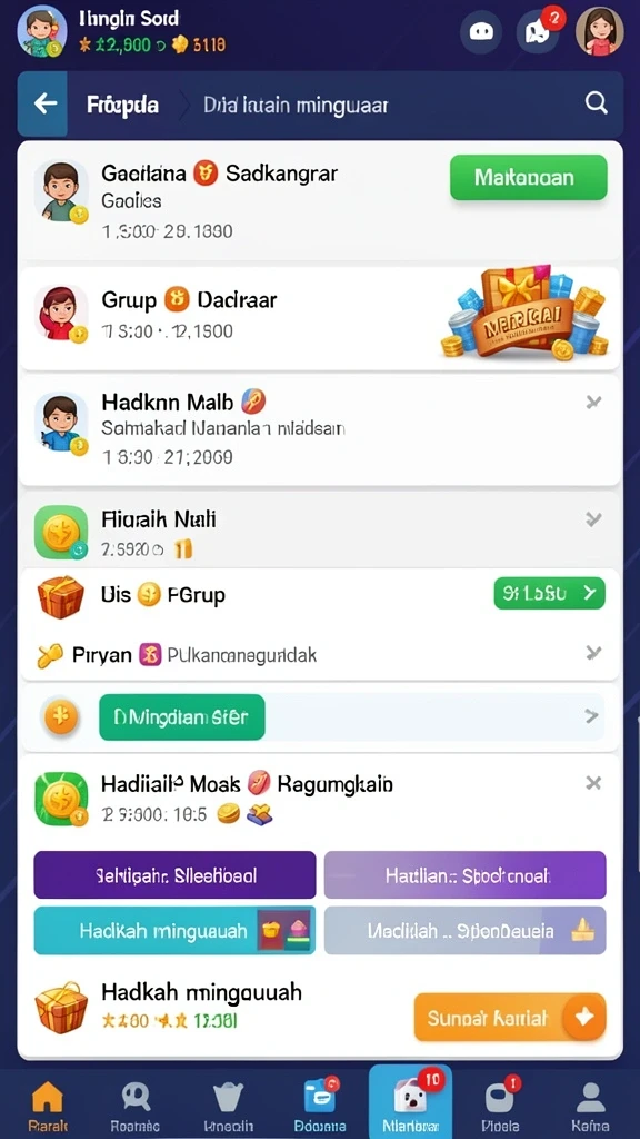 Fitur bonus dan promosi untuk pemain setia.