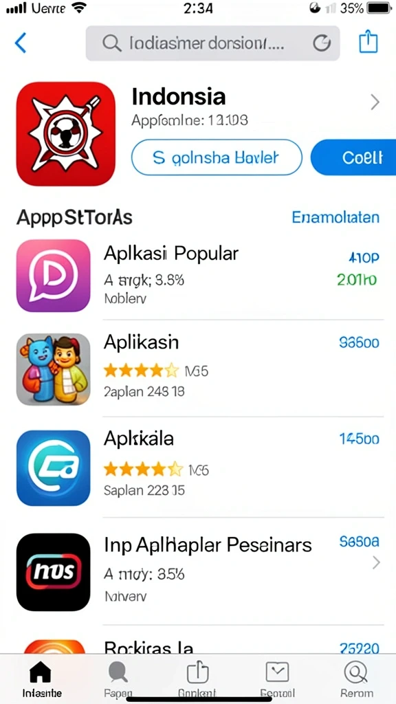 Tampilan karakter yang menarik dan penuh warna.