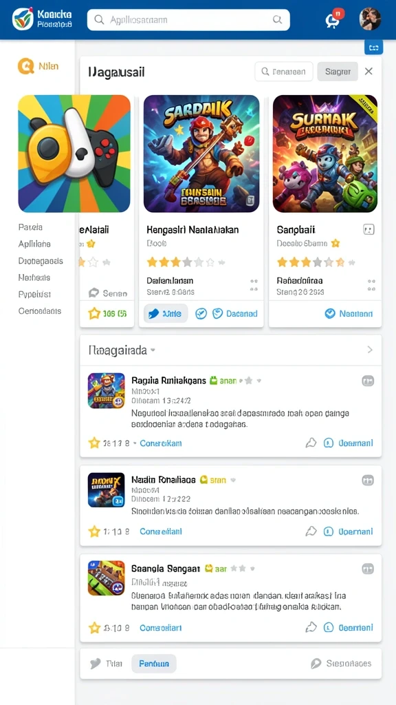 Lingkungan permainan yang menakjubkan dan detail.