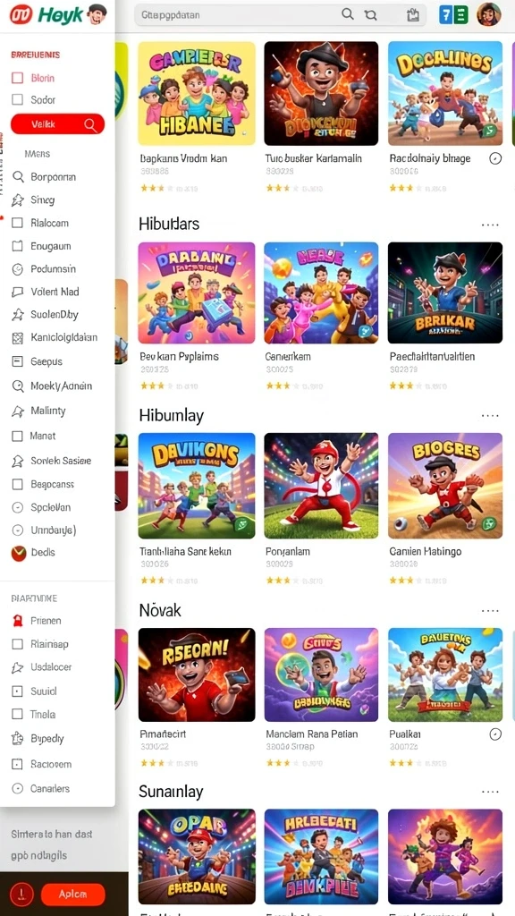 Grafik yang memukau dengan tema menarik.