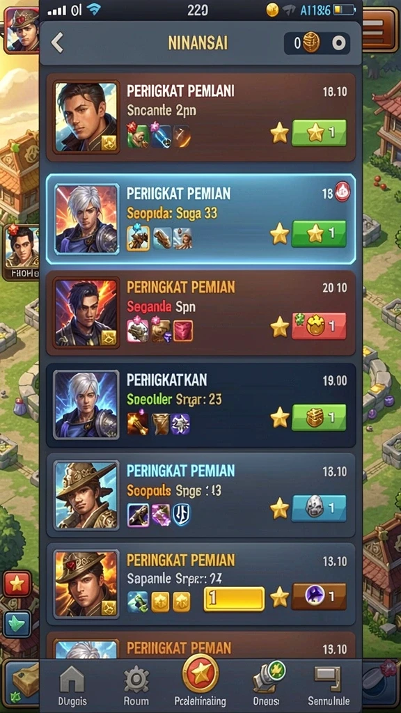 Tampilan utama game PUNCAKTOTO yang menarik.