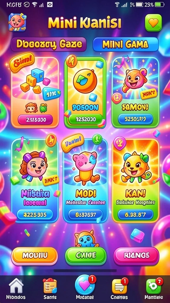 Tampilan utama aplikasi QQ222 yang sederhana dan menarik.
