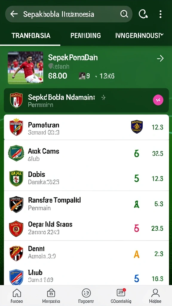 Fitur turnamen yang seru dan menantang.
