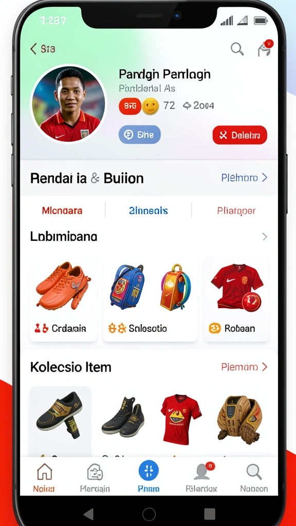 Screenshot dari fitur crafting yang menarik.