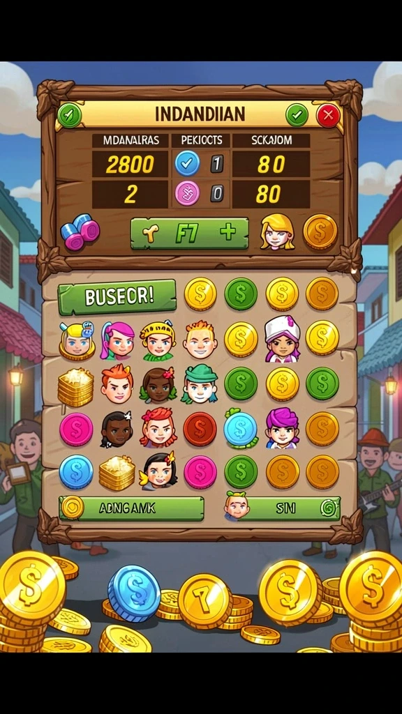 Tangkapan layar komunitas dan leaderboard pemain.
