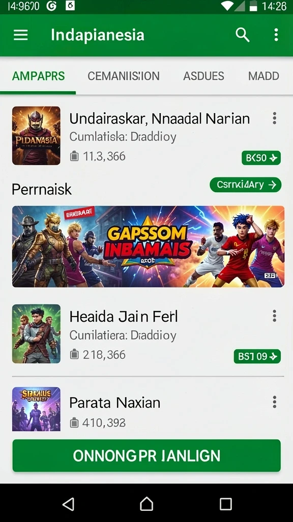 Tampilan antarmuka yang user-friendly.