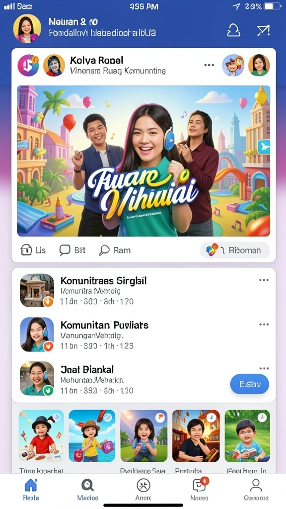Berbagai pilihan permainan yang menghibur.