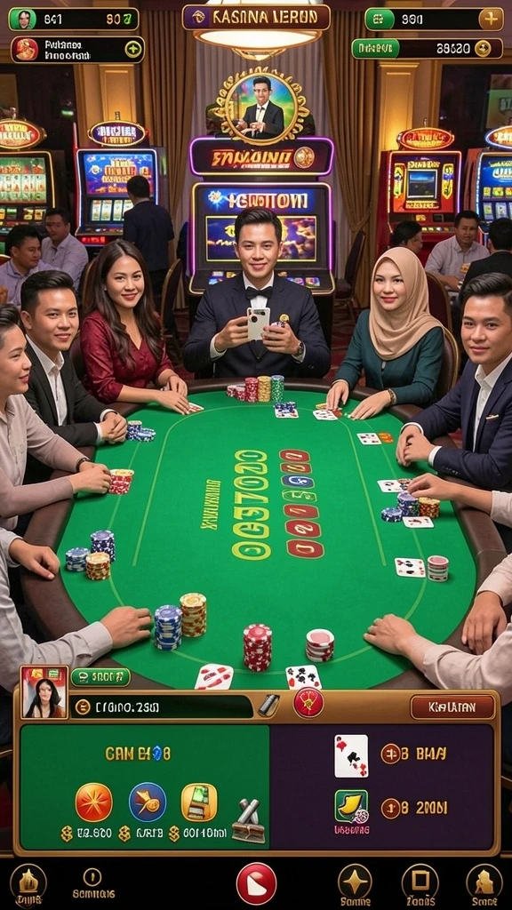 Tampilan utama permainan SPINLUCKY yang menarik.