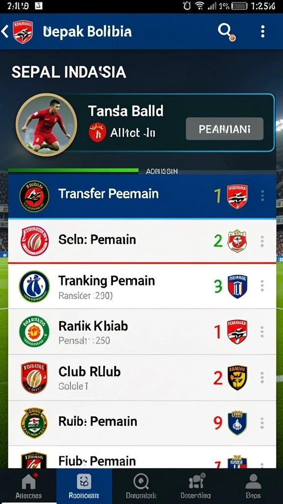 Tampilan antarmuka yang menarik dan informatif.