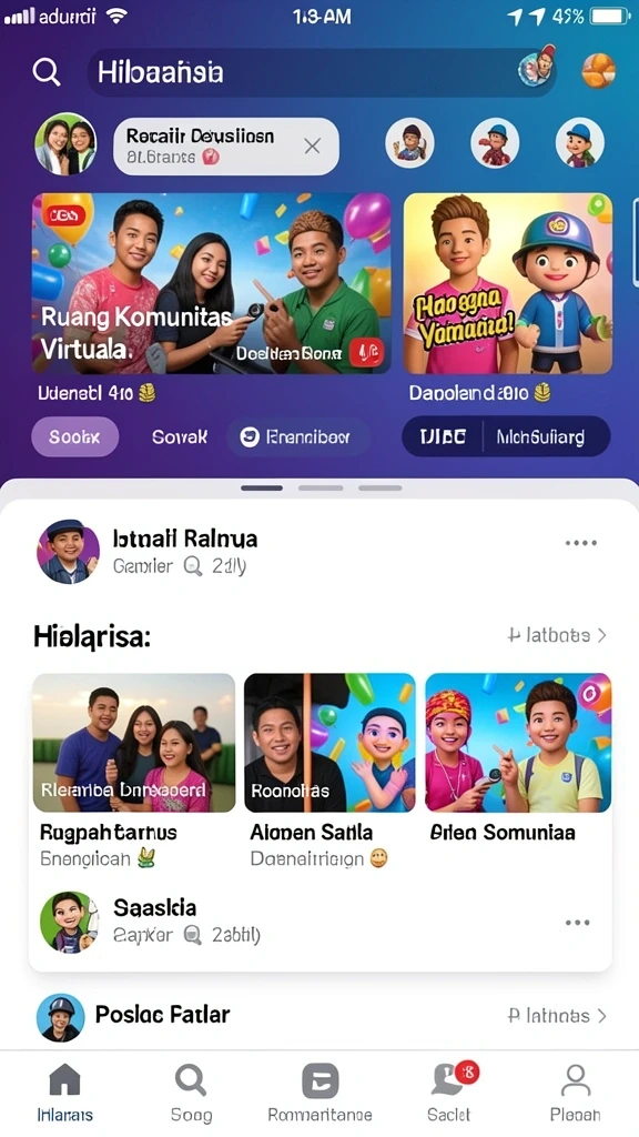 Tampilan antarmuka yang user-friendly dan menarik.